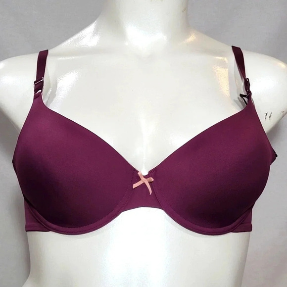 40DD Maidenform 5701 Self Expressions T-Shirt UW Bra Burgundy NWT - Picture 1 of 4